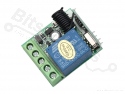 RF remote control/transmitter universal 433MHz 2-channel + receiver/relay